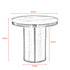 Callum Pedestal End Table