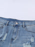 Retro Chic Distressed Denim Shorts