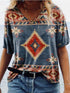 Women's Fashionable Geometric Printed T-Shirt