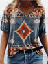 Women's Fashionable Geometric Printed T-Shirt