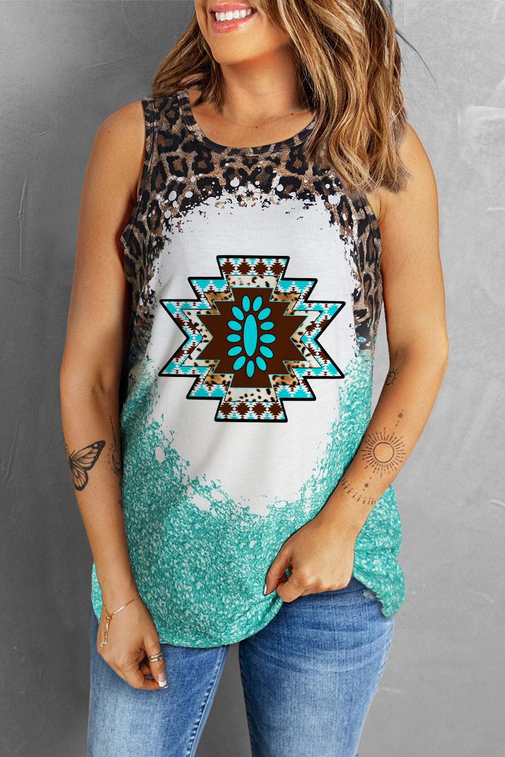 Women's Fashionable Geometric Printed T-Shirt