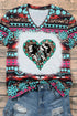 Women's Fashionable Geometric Printed T-Shirt