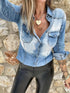 Distressed Denim Shirt