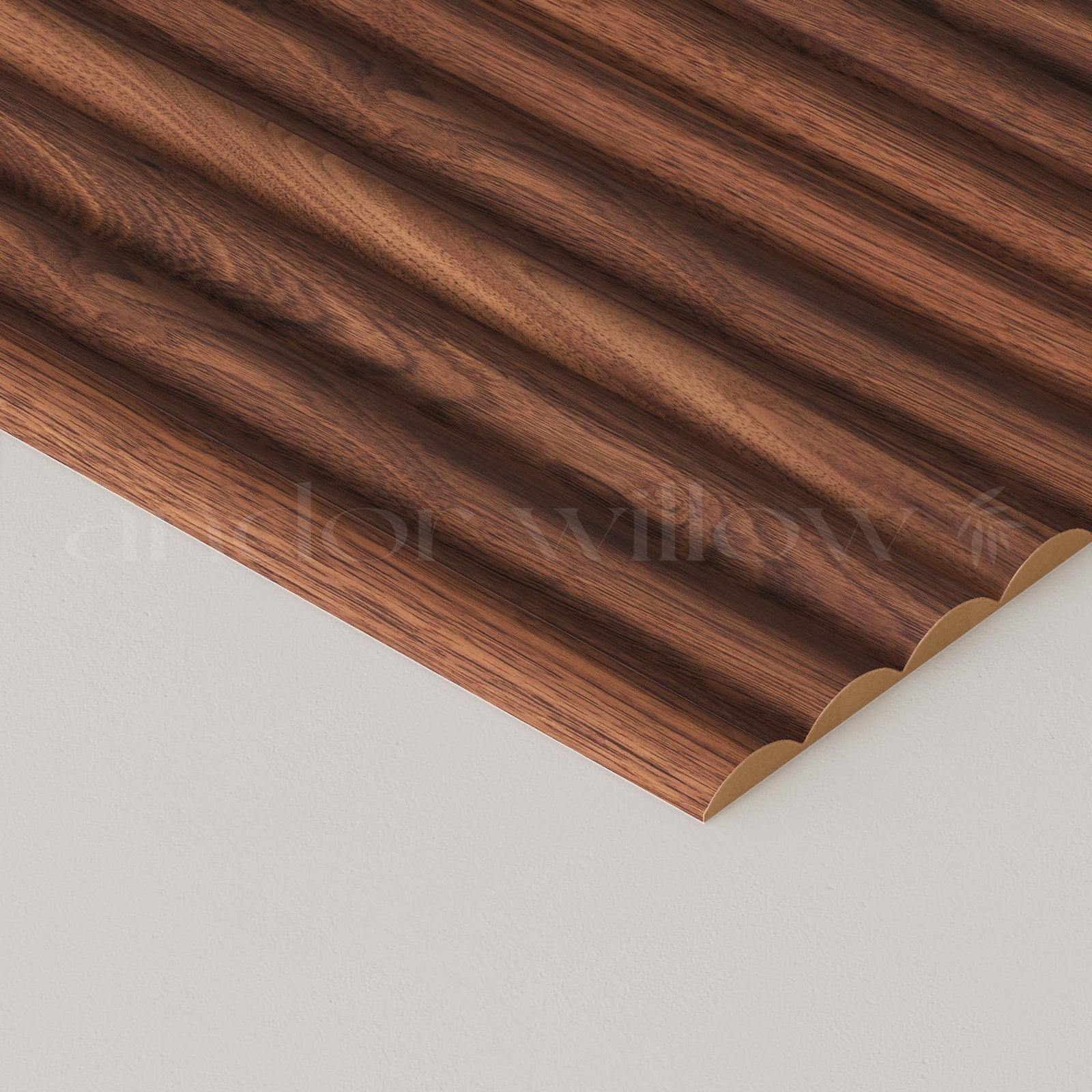 Paneles de madera estriados
