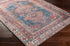 Alfombra lavable Baltinglass color óxido y azul - Liquidación