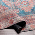 Alfombra lavable Baltinglass color óxido y azul - Liquidación