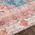 Alfombra lavable Baltinglass color óxido y azul - Liquidación