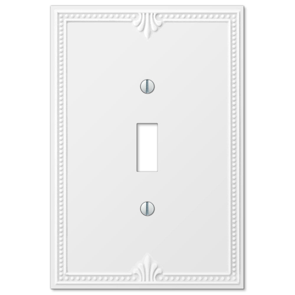Placa de pared de plástico de gran tamaño Richmond White - 1 palanca