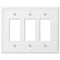 Placa de pared de plástico de gran tamaño Richmond White de 3 balancines