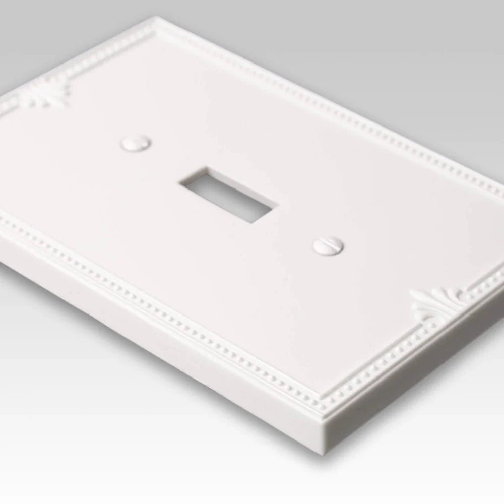 Placa de pared de plástico de gran tamaño Richmond White de 3 balancines