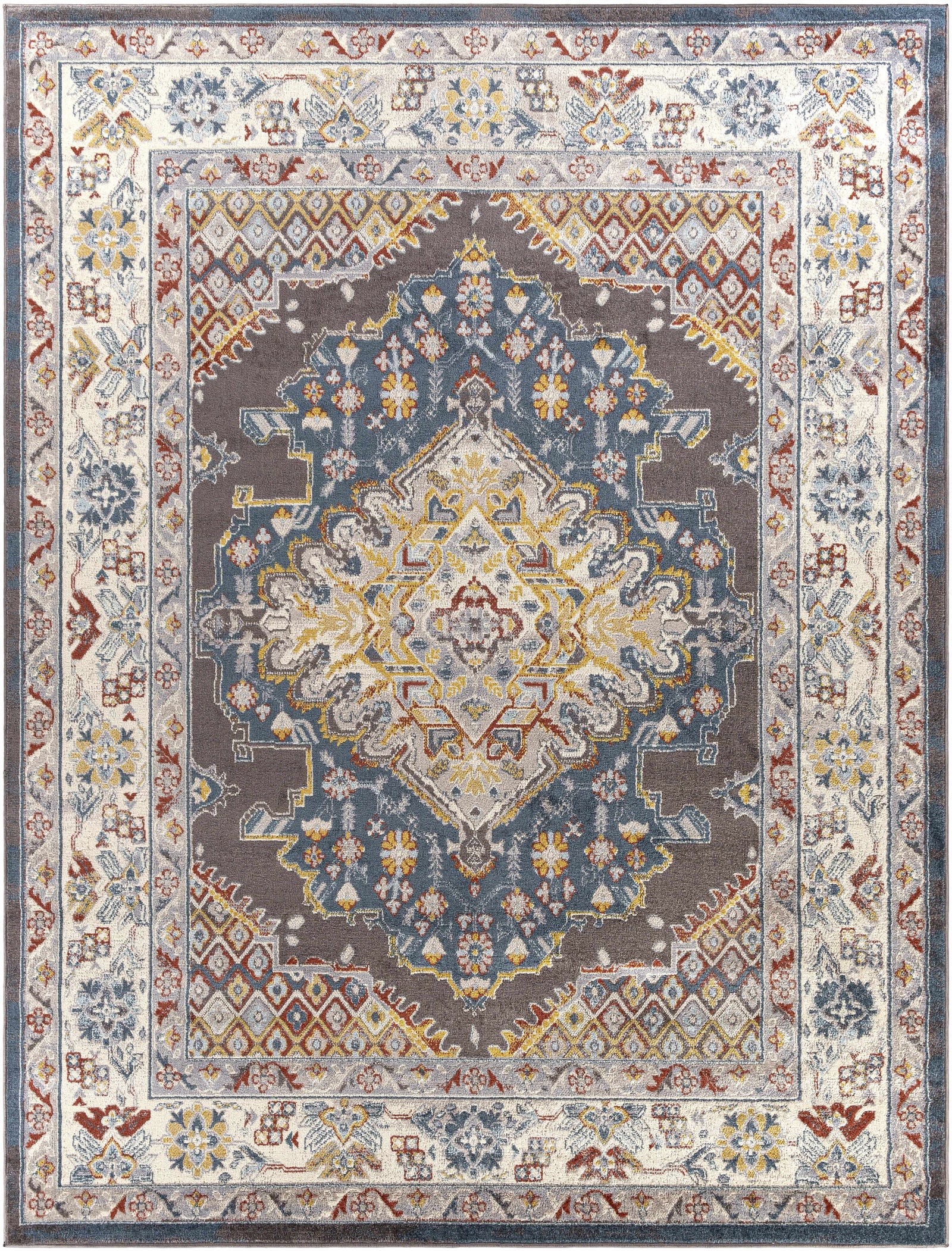 Alfombra con medallón de Haymond Brown