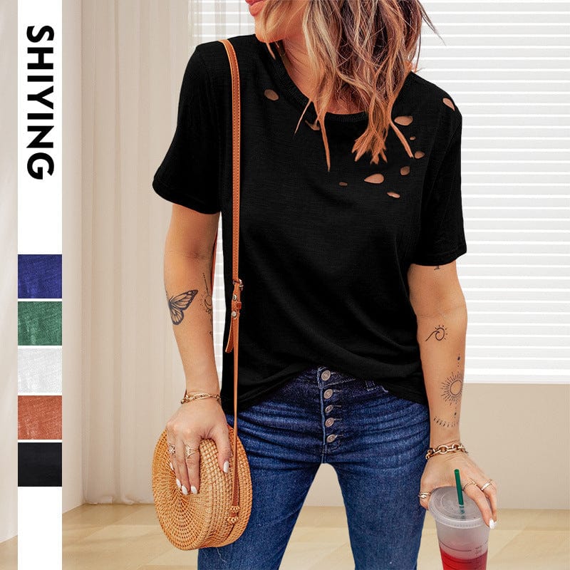 Women's Summer Distressed Tee