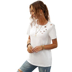 Women's Summer Distressed Tee