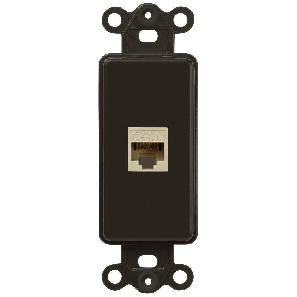 Inserto basculante marrón - 1 conector de datos