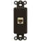 Inserto basculante marrón - 1 conector de datos