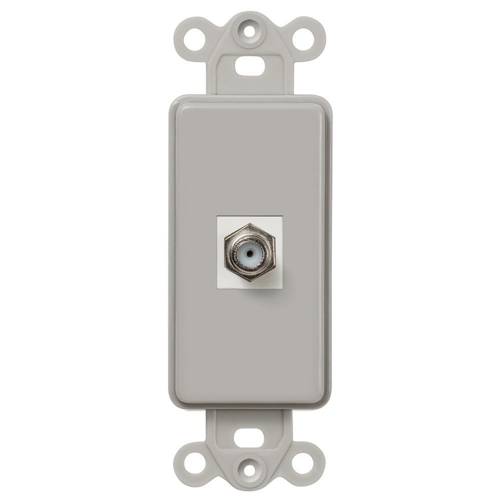 Inserto basculante gris - 1 conector de cable