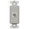 Inserto basculante gris - 1 conector de cable