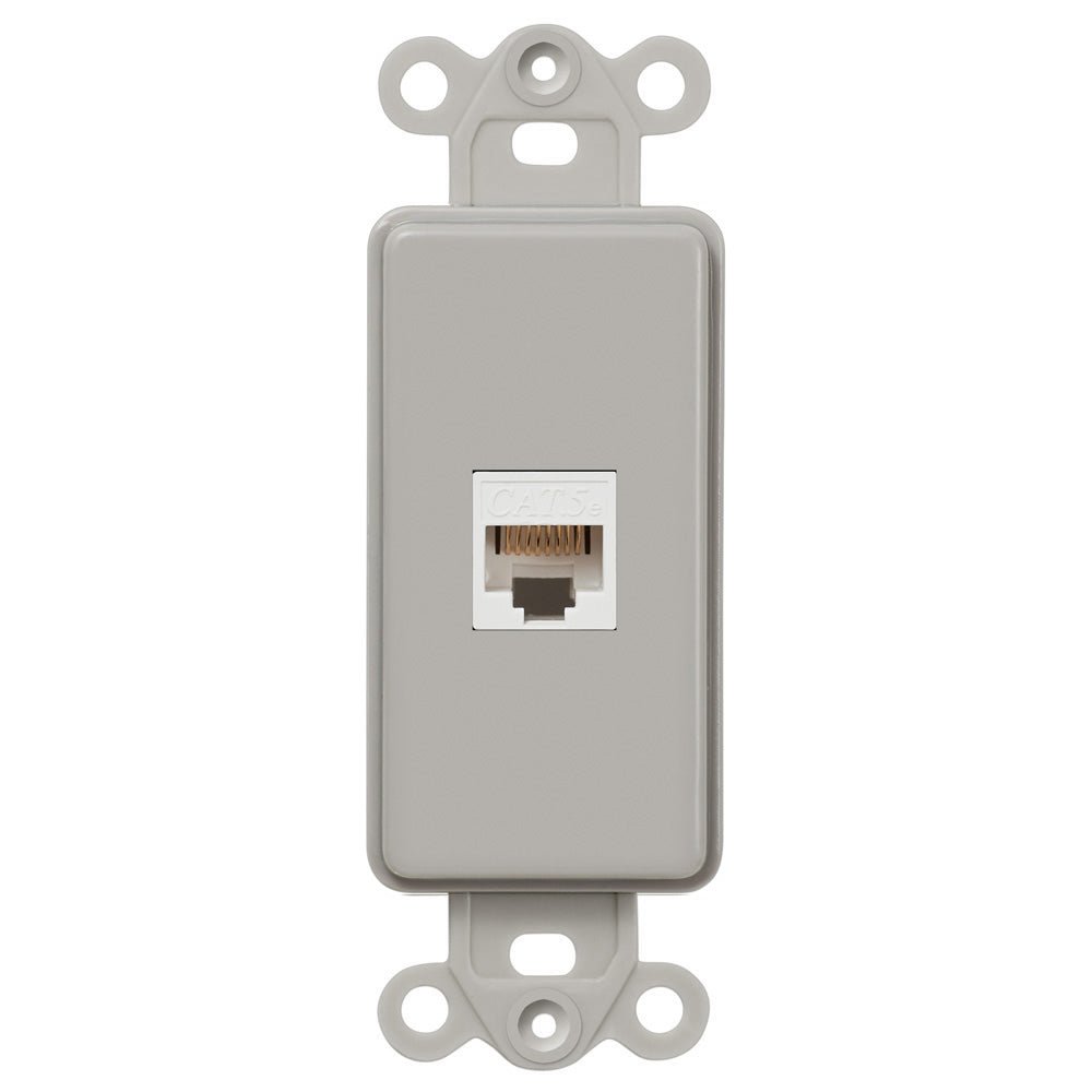 Inserto basculante gris - 1 conector de datos