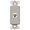 Inserto basculante gris - 1 conector de datos