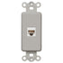 Inserto basculante gris - 1 conector de datos