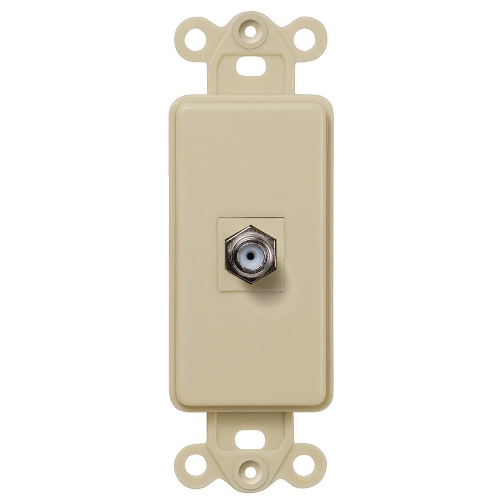 Inserto basculante marfil - 1 conector de cable