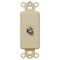 Inserto basculante marfil - 1 conector de cable