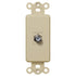 Inserto basculante marfil - 1 conector de cable