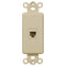Inserto basculante marfil - 1 conector telefónico