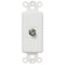 Inserto basculante blanco - 1 conector de cable