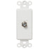 Inserto basculante blanco - 1 conector de cable