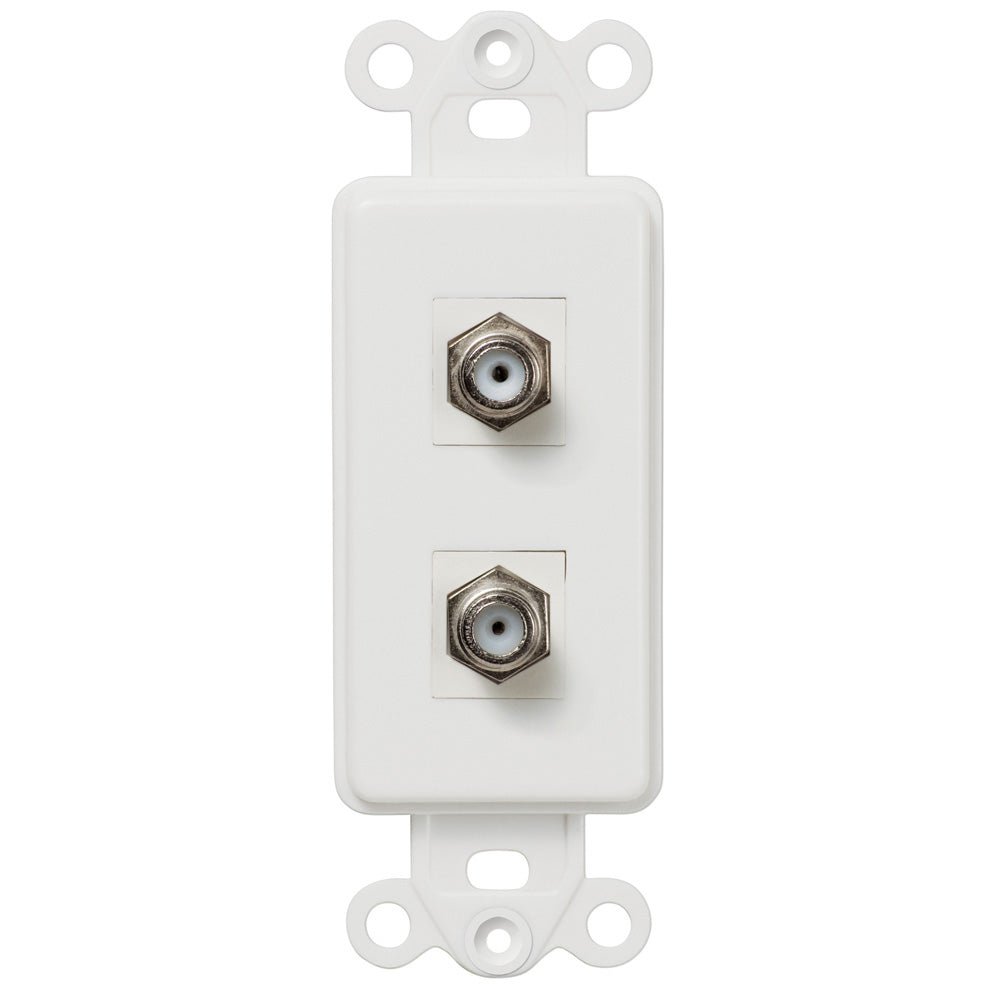 Inserto basculante blanco - 2 conectores de cable