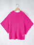 Pink Crochet Knit Blouse