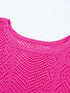 Pink Crochet Knit Blouse