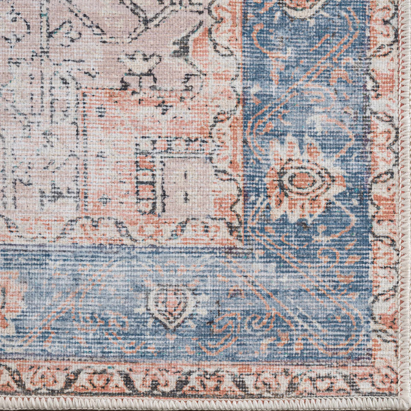 Alfombra lavable desgastada Rosman