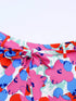 Rosy Floral Print High Waist Shorts
