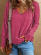Women's Fall V-Neck Long Sleeve Tunic