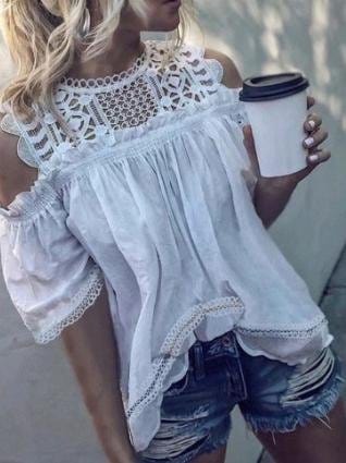 Off-Shoulder White Mini Dress