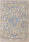Alfombra con medallón azul y naranja de Ripponlea