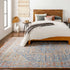 Alfombra con medallón azul y naranja de Ripponlea