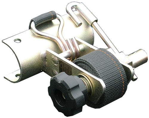 Paquete de 2 soportes de montaje curvos con correa para rack para tubos redondos de 2 pulgadas de diámetro exterior | Opciones de color y metal