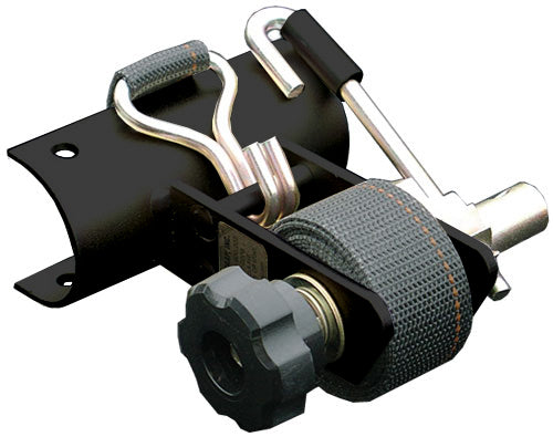 Paquete de 2 soportes de montaje curvos con correa para rack para tubos redondos de 2 pulgadas de diámetro exterior | Opciones de color y metal