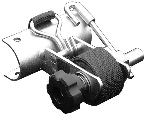 Paquete de 2 soportes de montaje curvos con correa para rack para tubos redondos de 2 pulgadas de diámetro exterior | Opciones de color y metal