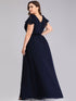 Plus Size Formal Dress with Ruffles