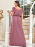 Plus Size Formal Dress with Ruffles