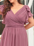 Plus Size Formal Dress with Ruffles