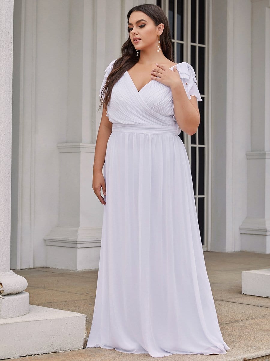 Plus Size Formal Dress with Ruffles