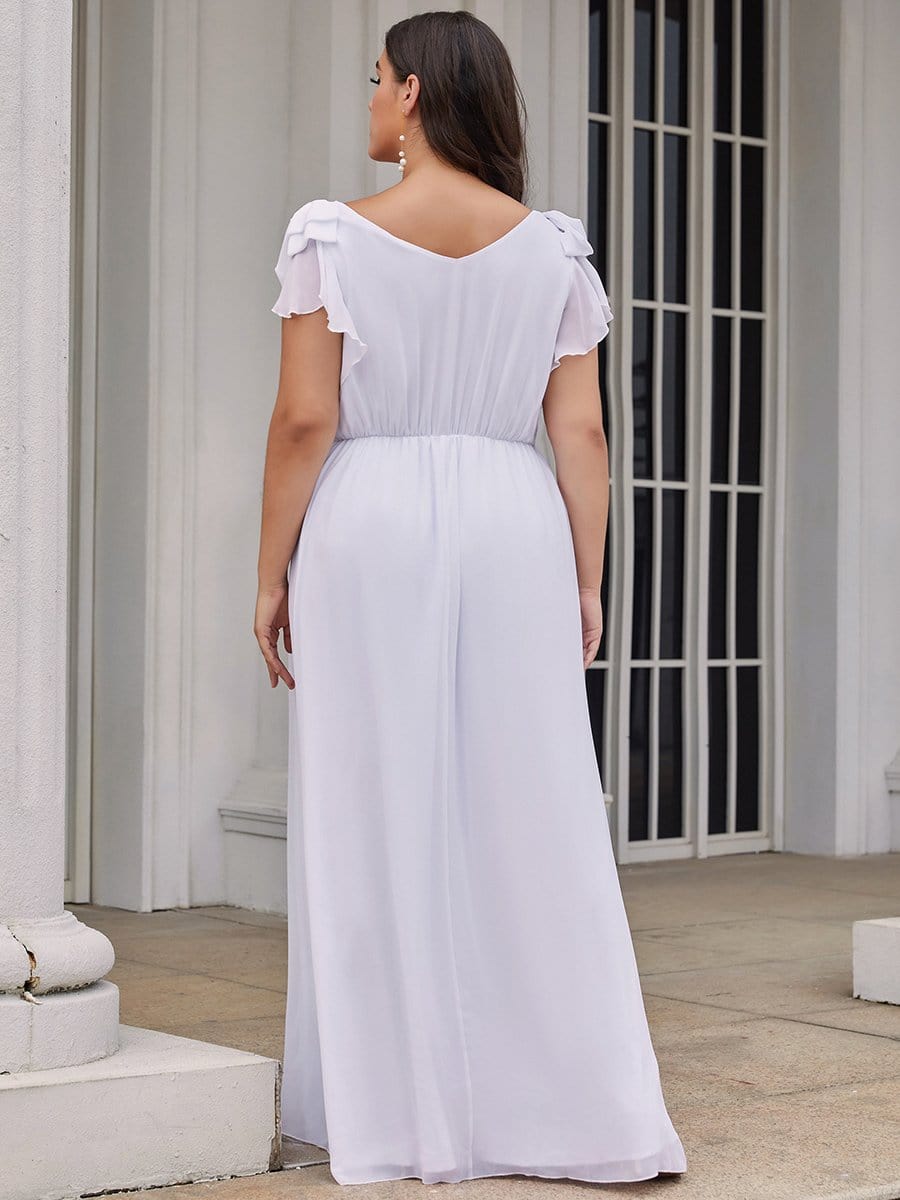 Plus Size Formal Dress with Ruffles