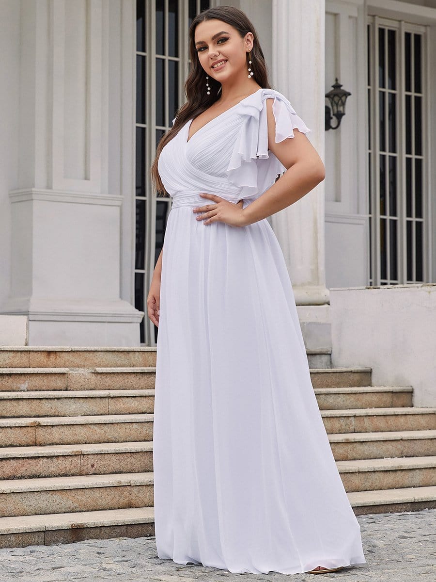 Plus Size Formal Dress with Ruffles
