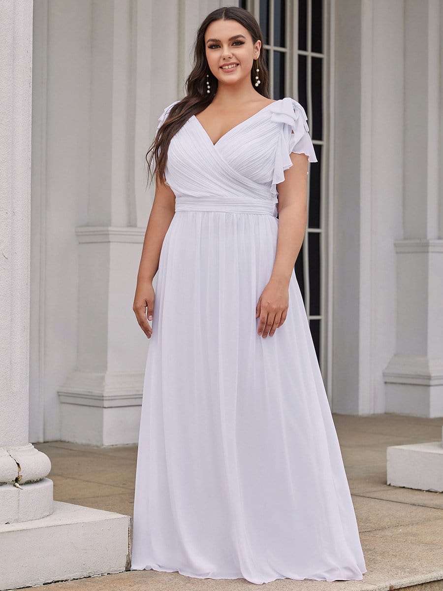 Plus Size Formal Dress with Ruffles