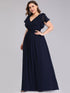 Plus Size Formal Dress with Ruffles
